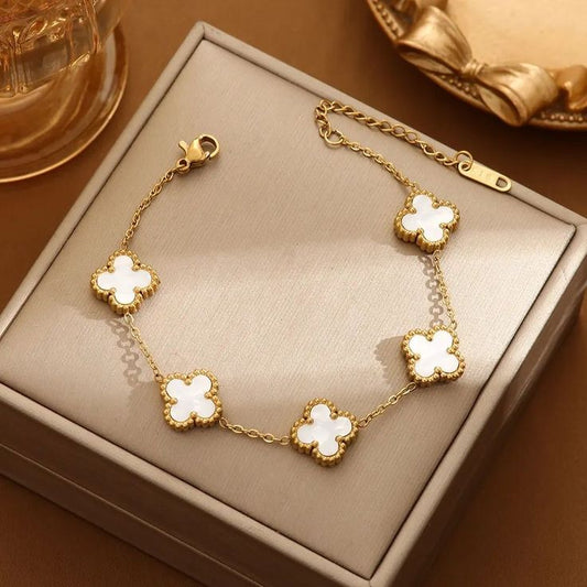 🔥 SUPER OFERTA ESPECIAL! Pulsera Van Cleef Oro 18k