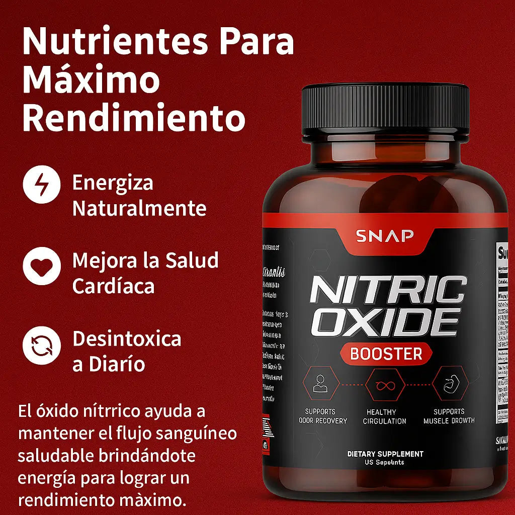 Nitric Oxide Booster | Potencia tu rendimiento al máximo con cada capsula ®
